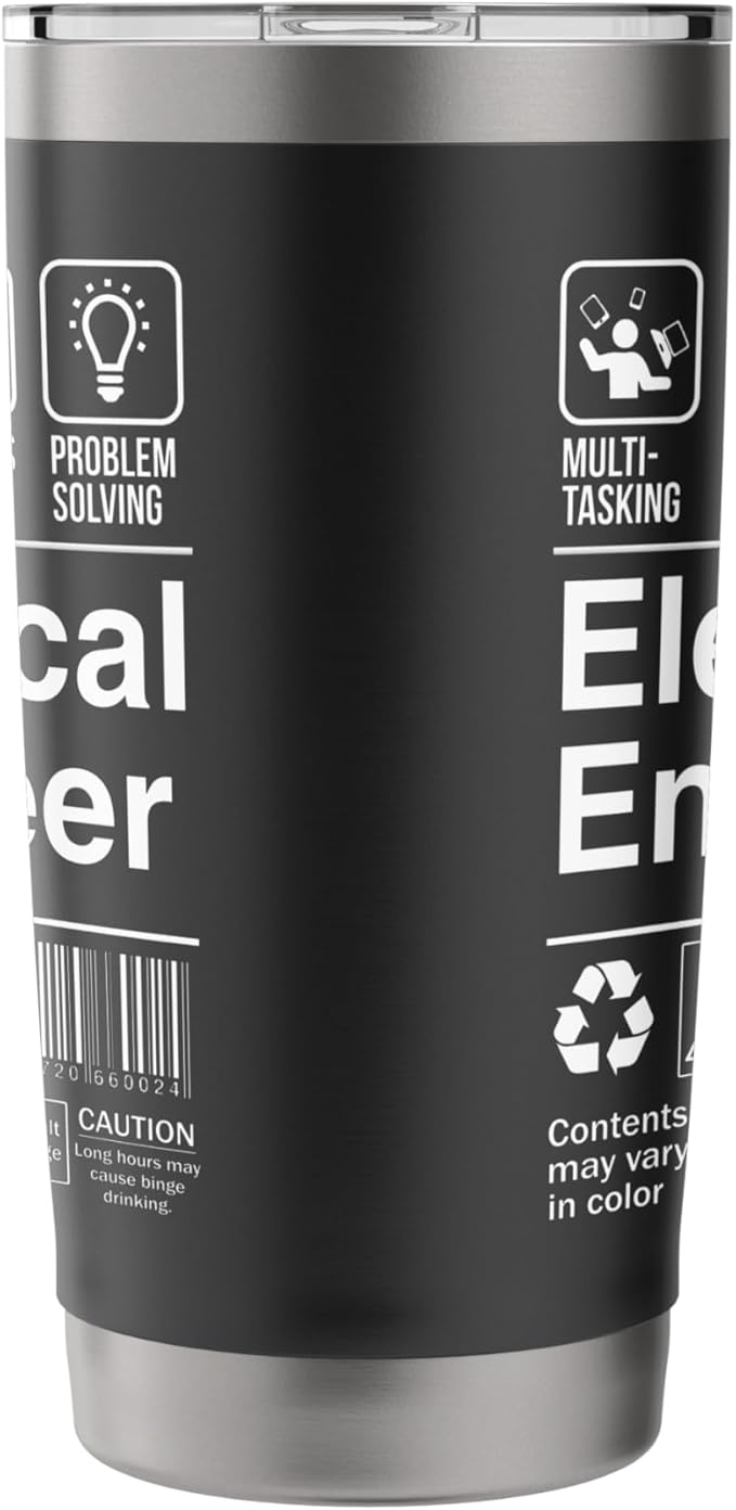 Electrical Engineer Funny Description Label Stainless Steel Insulated Tumbler