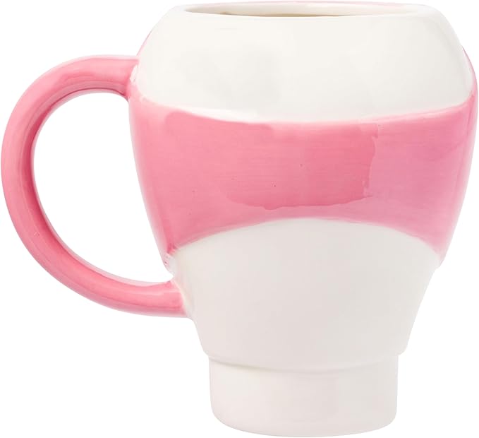 Silver Buffalo Power Rangers Pink Ranger Kimberly Hart 3D Sculpted Ceramic Mug, 20 Ounces