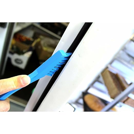 Vikan 44013 Brush,Detail,Stiff,9" x .5",PP/PBT,Blue
