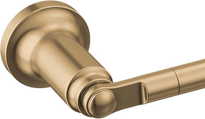 Delta Saylor 5-Piece Bathroom Set with 24 in. Towel Bar, 8 in. Hand Towel Holder, Toilet Paper Holder, Towel/Robe Hooks (2) | Champagne Bronze Gold Bathroom Accessories | Bathroom Hardware Set