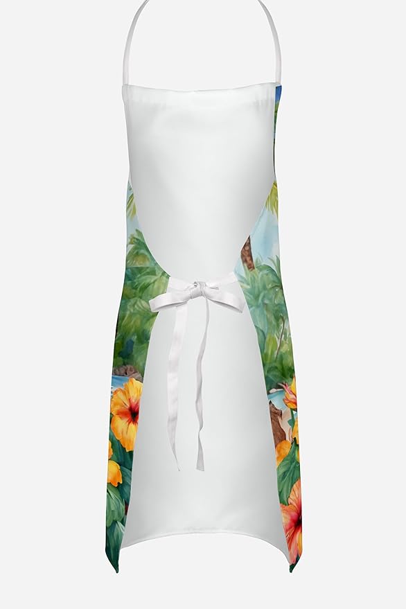 Caroline's Treasures Vizsla Luau Apron Cooking Kitchen Server Baking Crafts Gardening for Adult Women Men, Unisex, Large, Multicolor