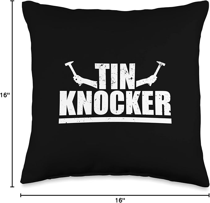 Tin Knocker Hammers Sheet Metal Worker Throw Pillow