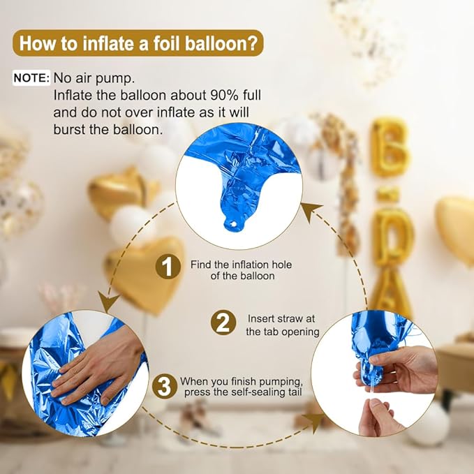 2026 Balloons 40 Inch 2026 Balloon Numbers Blue for New Years Nye Decorations Royal Blue New Years Balloons Mylar Foil Happy New Year Balloon for Class of 20 26 Graduation Decor Party Supplies