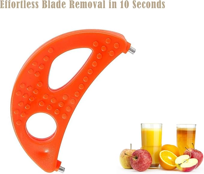 Crescent Tool Compatible for Jack Lalanne Power Juicer CL003AP E1188 E1189 MT1000 Juicer Replacement Parts (Orange)