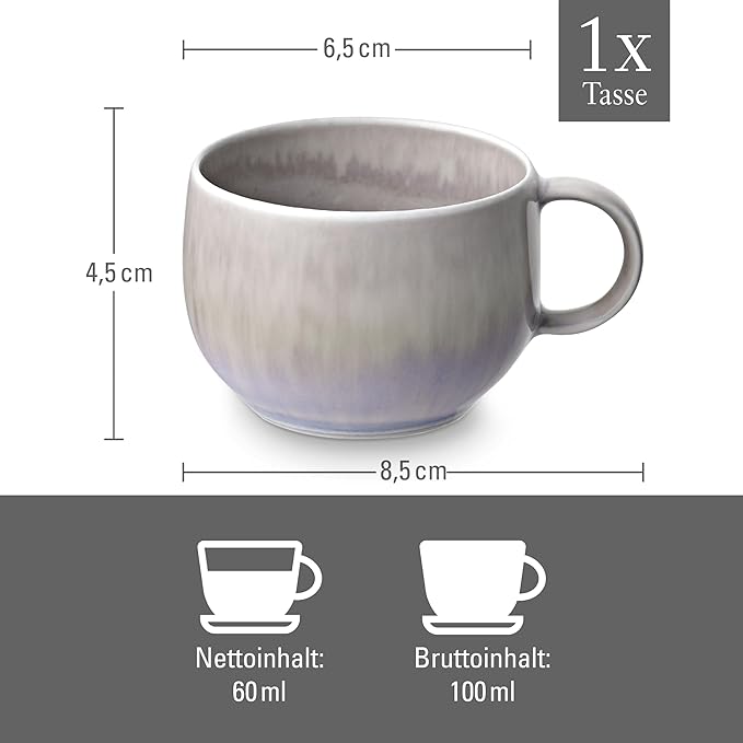 like. by Villeroy & Boch Perlemor Sand Espresso cup - 3.25x2.5x1.75 inch
