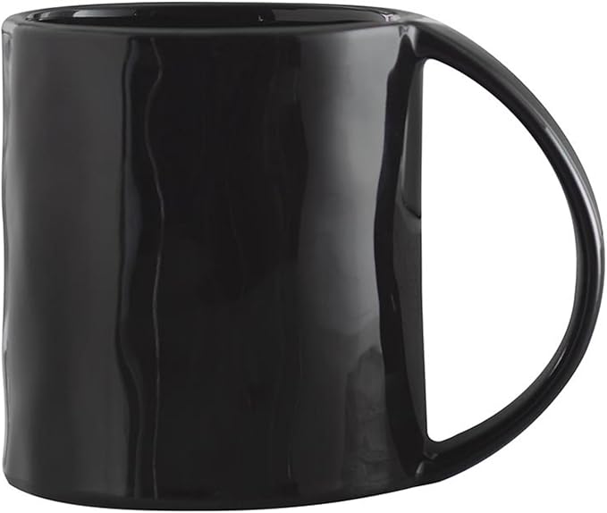 Santa Barbara Design Studio Artisan Ceramic Wide Handle Coffee Mug, 16-Ounce, Gloss Black