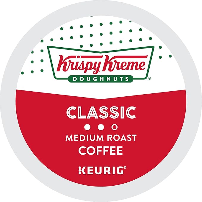 Krispy Kreme Classic, Single-Serve Keurig K-Cup Pods, Medium Roast Coffee, 32 Count