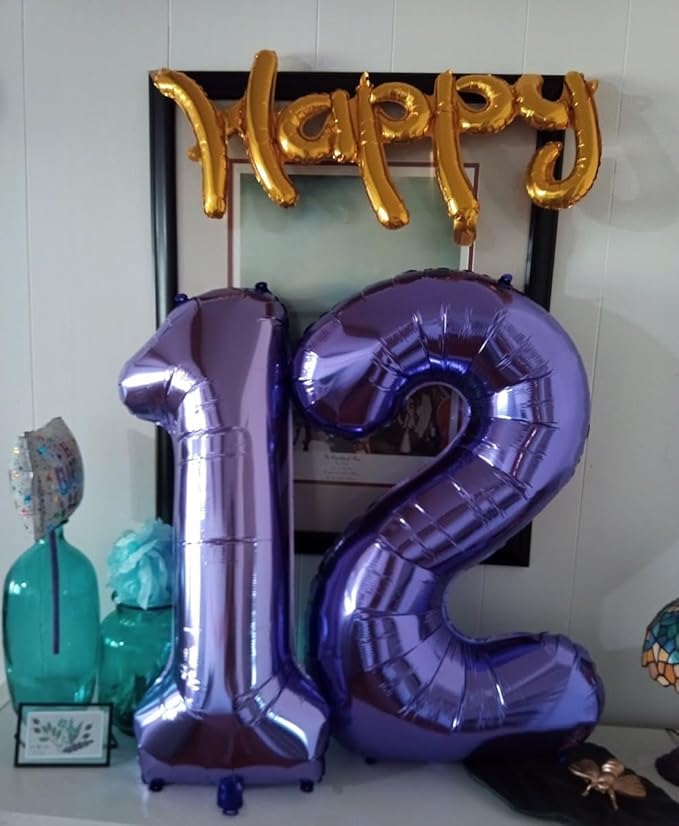 Numbers 19 Balloons, 19 Balloons, 19th Purple Party Decorations 40 In Big 19th for Girl Boys Engagement, Wedding, Celebration Party, Graduations, Photo Shoot