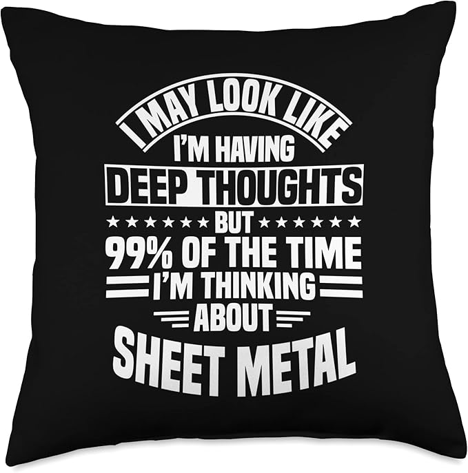 Sheet Metal Worker Smith Blacksmith Metalworking Throw Pillow