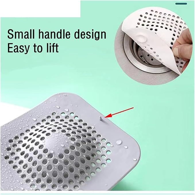 Kitchen Sink Filter Strainer Shower Drain Hair Catchers Hair Stoppers Sink Mesh Bathtub Trough Filter Bathroom Accessories(Gray X 1 Filter)