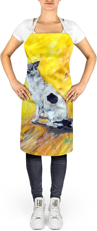 Caroline's Treasures Sleeping In The Sunshine Dog Apron Cooking Kitchen Server Baking Crafts Gardening for Adult Women Men, Unisex, Large, Multicolor