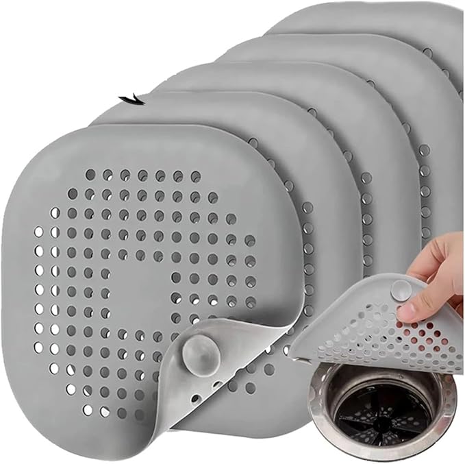 5/1x Hair Catcher Filter Sink Anti-Blocking Strainer Kitchen Bathroom Bathtub Shower Sewer Filters Floor Silicone Stopper Covers(5pcs a)