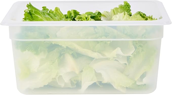 Restaurantware Food Storage Container 10 Pack of 12.7 x 10.3 x 3.9 Inches Plastic Stackable Storage Box White Reusable Label Container Dishwasher Safe For Restaurants And Kitchens