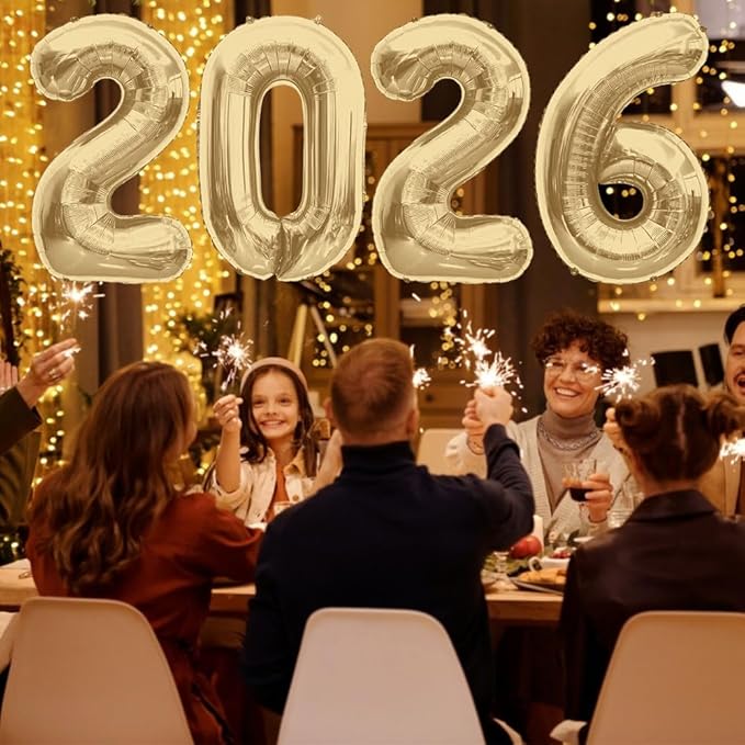 2026 Balloons Mute Gold 2026 Number Balloons New Year Decorations 2026 Numbers 40 Inch Large 2026 Mylar Foil Balloons for 2026 New Years Eve Party Supplies Graduation Christmas Birthday Anniversary