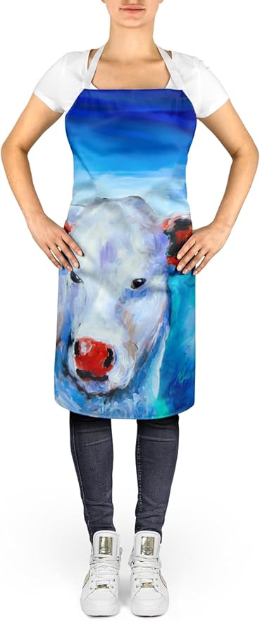 Caroline's Treasures Move Over Cow Apron Cooking Kitchen Server Baking Crafts Gardening for Adult Women Men, Unisex, Large, Multicolor