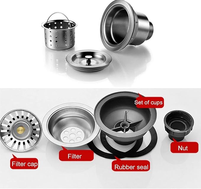 Sink Stainless Steel Kitchen Sink, for Washing Hands, Commercial Restaurant Utility Fish Cleaning Table, for Restaurant, Bar, Laundry, Garage, Backyard,Without Faucet-83 * 50 * 75cm