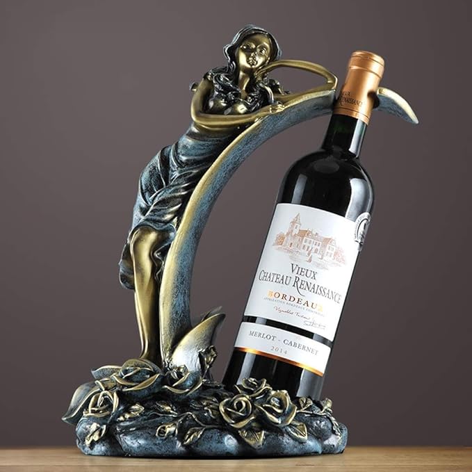 Wine Holder European Beauty Wine Rack Personality Home Kitchen Restaurant Resin Wine Rack Decoration Countertop Cabinet Cellar Narrow