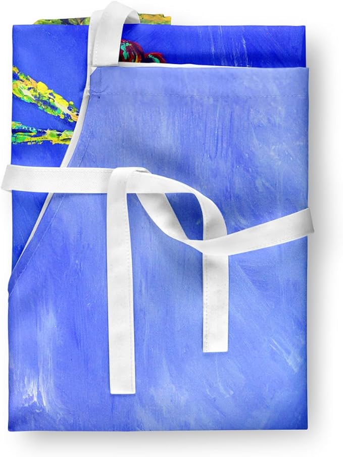 Caroline's Treasures Blue Dragonfly Apron Cooking Kitchen Server Baking Crafts Gardening for Adult Women Men, Unisex, Large, Multicolor