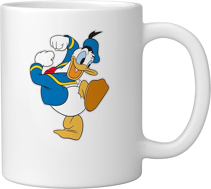Disney Donald Duck Ready To Go Ceramic Mug, White