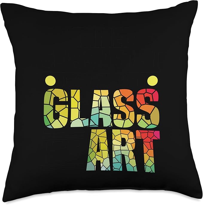 Stained Glass Grinder Glass Sheets Stained Glass Artist Throw Pillow