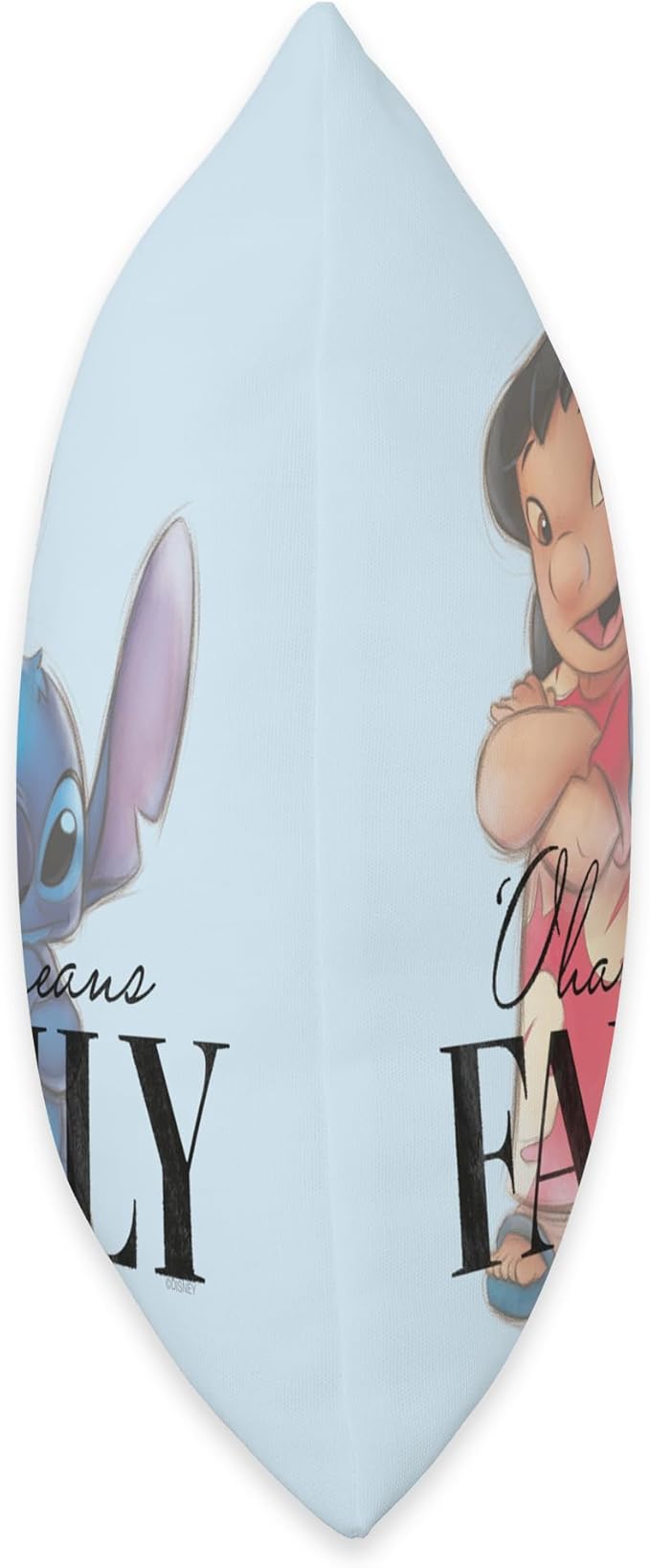 Disney 100 Anniversary Lilo & Stitch D100 Quote ‘Ohana Throw Pillow
