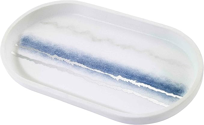 Avanti Linens - Vanity Tray, Resin Countertop Accessories, Marble Inspired Bathroom Essentials (Murano Collection)