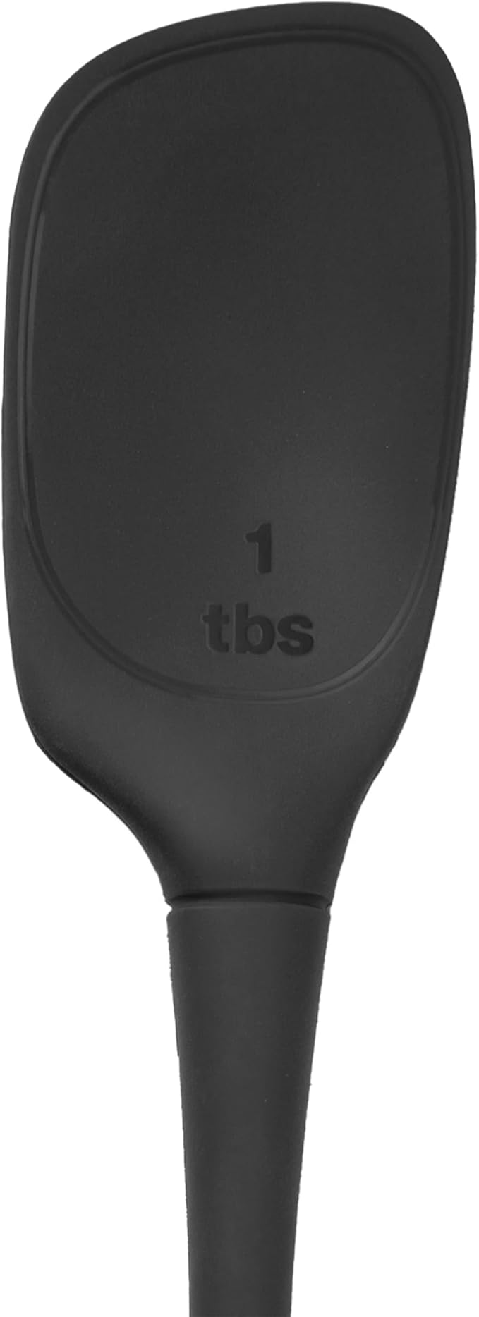 Tovolo Flex Core Silicone Deep Spoonula with Angled Head for Stirring Scooping and Serving, Dishwasher Safe BPA Free Heat Resistant Spoon Spatula Kitchen Utensil for Cooking Baking, Black