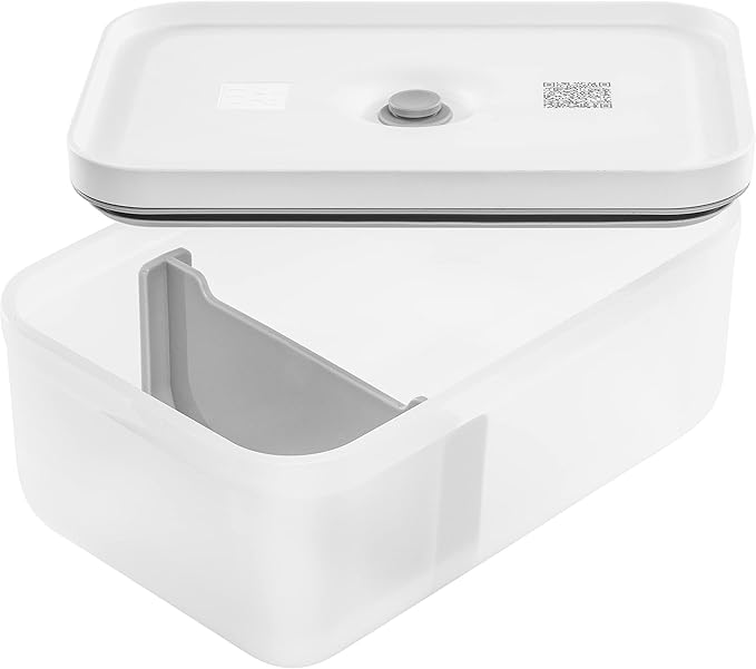 ZWILLING Fresh & Save Plastic Lunch Box, Airtight Food Container, Meal Prep, BPA-Free, Grey, Semitransparent - Large