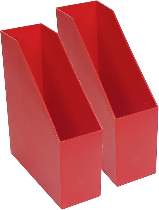 Romanoff Products ROM77702-2 Magazine File, Red - 9.5 x 3.5 x 11.5 in. - 2 Each