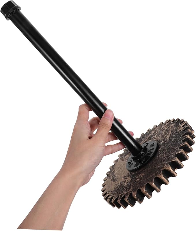 Rustic Industrial Pipe Paper Towel Holder Freestanding Black Metal Towel Stand for Kitchen Bathroom Vintage Design and Plastic Wrap Storage