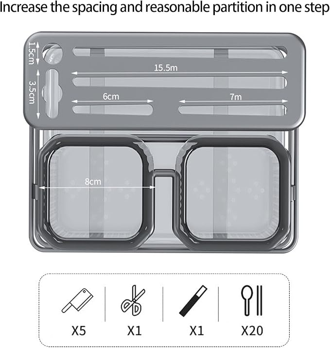 Stainless Steel and PP Kitchen Rack with Integrated Utensils Storage for Long Time Use in Various Kitchen Storage Rack