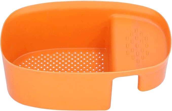 aqxreight Sink Drain Basket Household Saddle Shaped Mesh Strainer Kitchen Waste Vegetable Fruits (Orange)