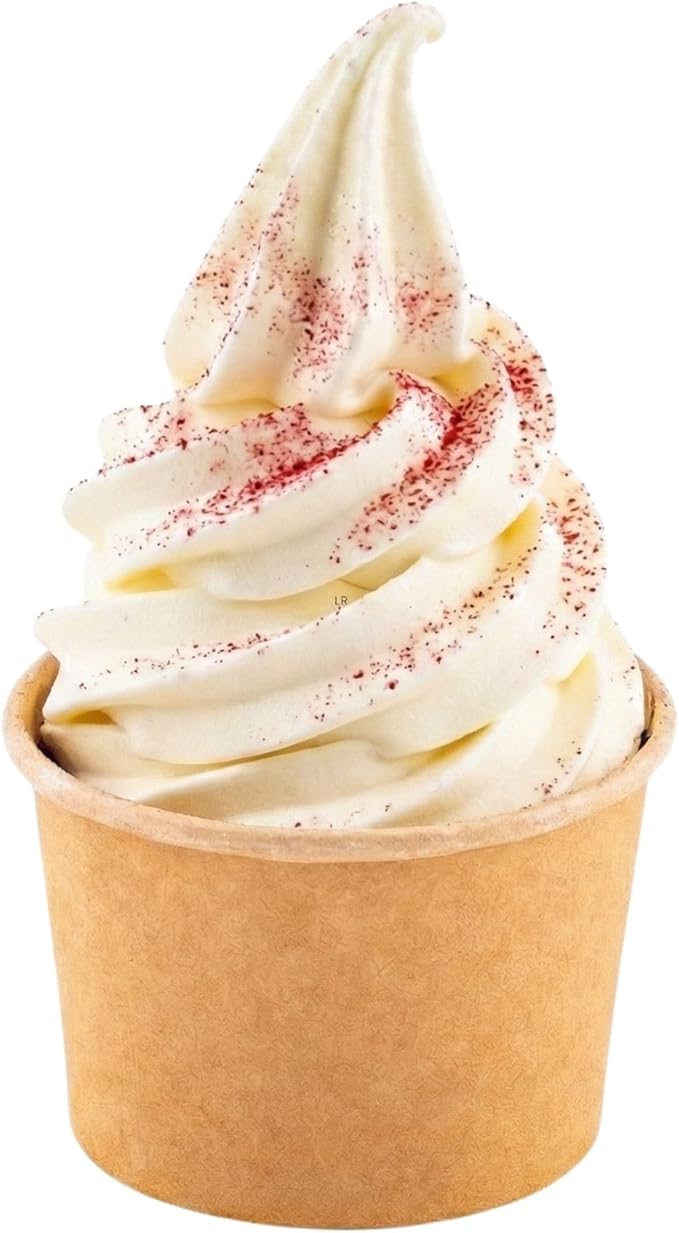 Coppetta 4 Ounce Dessert Cups, 200 Disposable Ice Cream Cups - Lids Sold Separately, Heavy-Duty, Kraft Paper Frozen Yogurt Bowls, For Hot And Cold Foods, Perfect For Gelato Or Mousse - Restaurantware