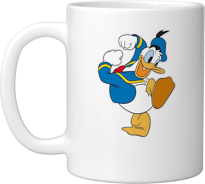 Disney Donald Duck Ready To Go Ceramic Mug, White
