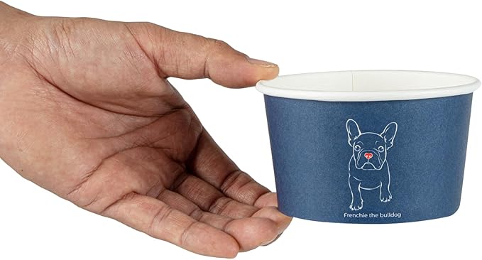 Restaurantware Coppetta 12 Ounce Dessert Cups, 200 Disposable Ice Cream Cups - Lids Sold Separately, Sturdy, Frenchie Paper FroYo Bowls, For Hot And Cold Foods, Perfect For Gelato Or Mousse