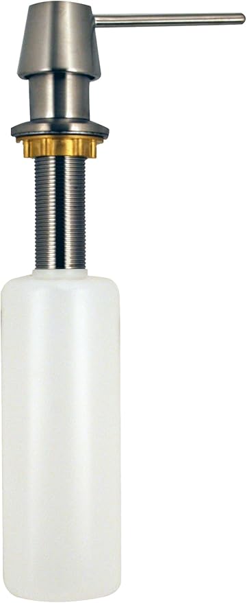 Westbrass Heavy Duty Kitchen Sink Soap/Lotion Dispenser, Satin Nickel, D2171-07