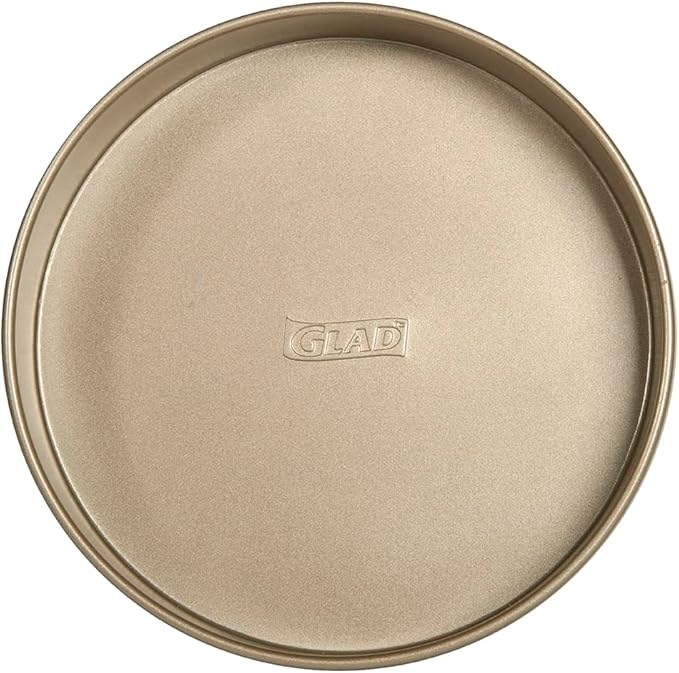 Glad Round Baking Pan Nonstick - Heavy Duty Metal Bakeware for Cakes and Desserts, 9.6 inches