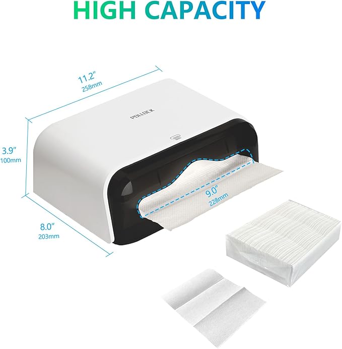 Commercial Paper Towel Dispenser Holder Wall Mount, Multi-fold Trifold C Fold Hand Towel Dispenser, Bathroom Paper Towel Dispenser, Toilet Paper Napkin Holder