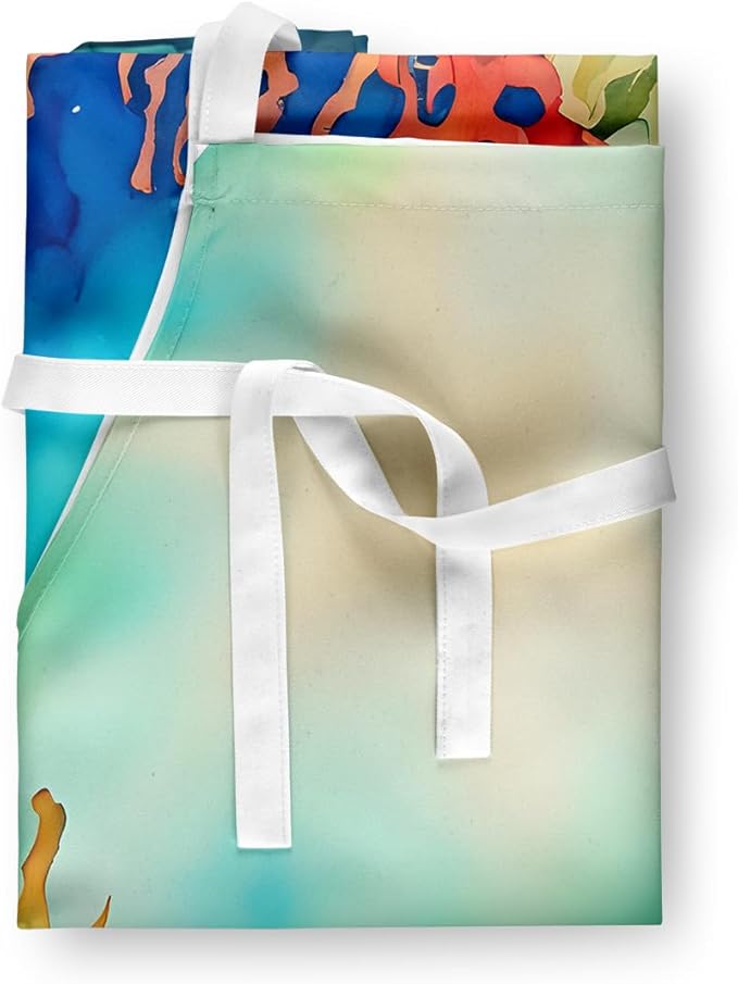 Caroline's Treasures Seaweed Apron Cooking Kitchen Server Baking Crafts Gardening for Adult Women Men, Unisex, Large, Multicolor
