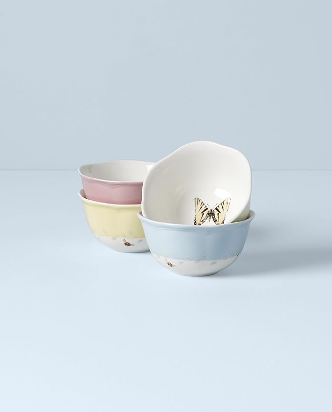 Lenox 791720 Butterfly Meadow 4-Piece Dessert Bowl Set