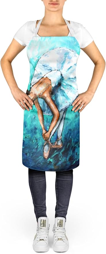 Caroline's Treasures Early Practice Ballet Apron Cooking Kitchen Server Baking Crafts Gardening for Adult Women Men, Unisex, Large, Multicolor