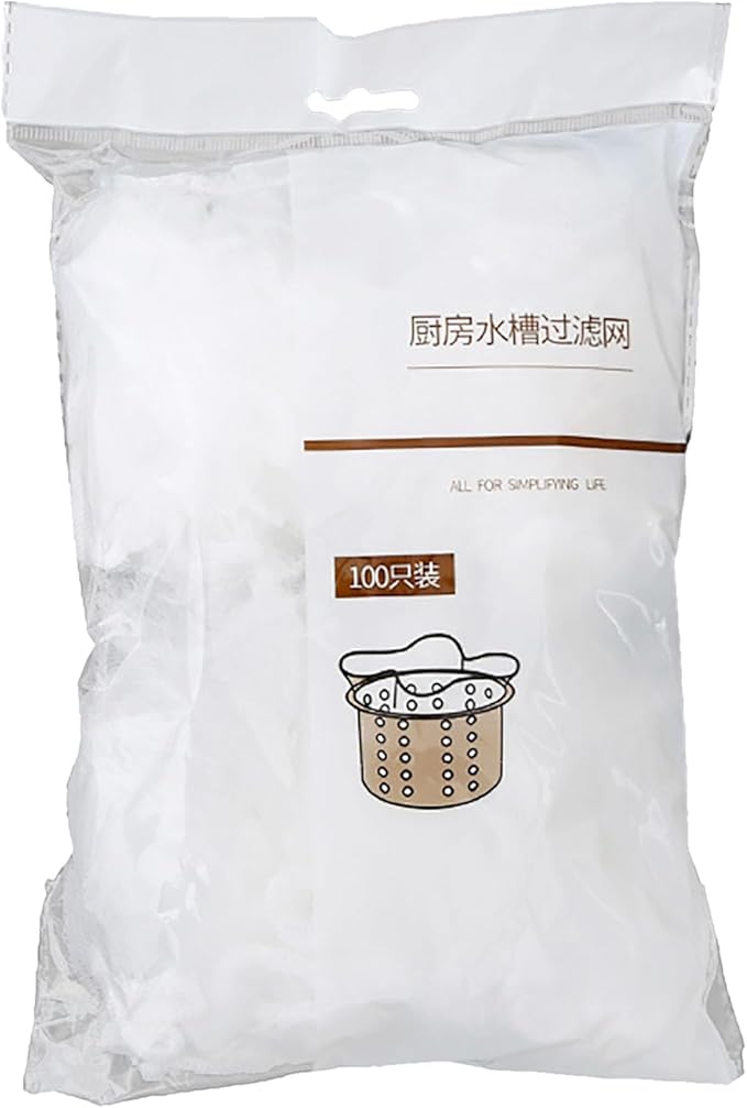 Kitchen Sink Garbage Filter Net Polyester High Density Elastic Odorless (100 pieces)