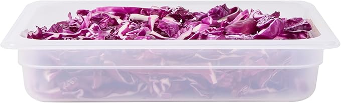 Restaurantware Food Storage Container 10 Pack of 12.7 x 10.3 x 2.5 Inches Plastic Stackable Storage Box White Reusable Label Container Dishwasher Safe For Restaurants And Kitchens