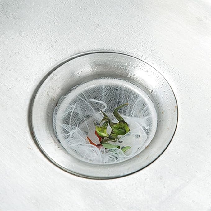 Kitchen Sink Garbage Filter Net Polyester High Density Elastic Odorless (30 pieces)