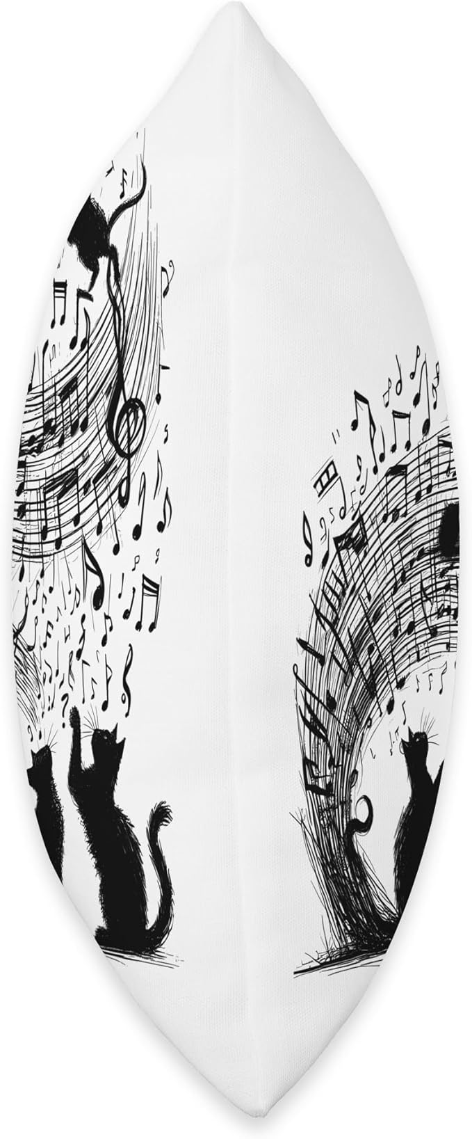Cat Sheet Music Cute Animals Classic Musician Player Funny Throw Pillow