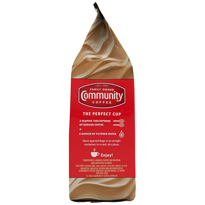 Community Coffee Hazelnut Creme Flavored 12 Ounce, Medium Roast Ground Coffee, 12 Ounce Bag (Pack of 1)