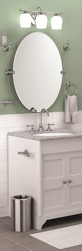 Gatco 4123 Tavern Toilet Paper Holder, Polished Nickel / Wall Mounted Euro Style Toilet Tissue Holder, Zinc