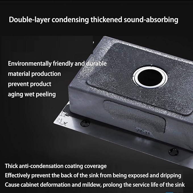 Built-in stainless steel sink, stainless steel kitchen sink, stainless steel practical sink, 20cm deep tank body, overflow hole design, prevent overflow, suitable for kitchen, restaurant ( Size : 65*4