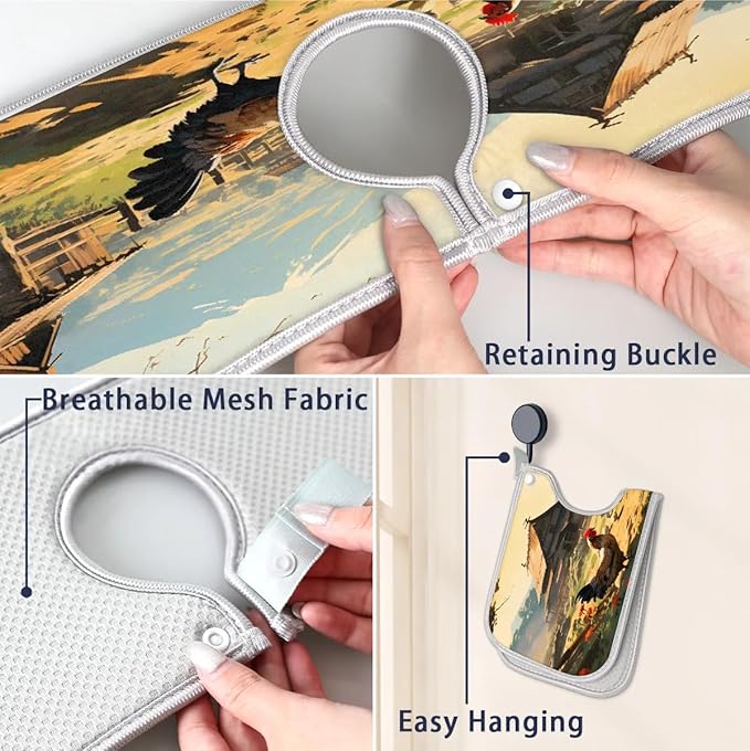 Courtyard Rooster Animal Kitchen Sink Splash Guard Absorbent Fast Drying Mat Sink Gadgets Washable Sink Matt for Kitchen Faucet Splash Guard