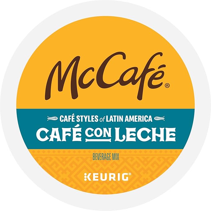 McCafe Cafe Styles of Latin America Cafe con Leche, Keurig Single Serve K-Cup Coffee Pods, 60 Count (6 Packs of 10)